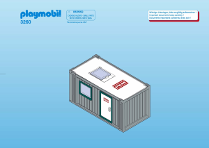 Bedienungsanleitung Playmobil set 3260 Construction Baucontainer