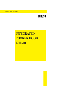 Handleiding Zanussi ZHI600S/GB Afzuigkap