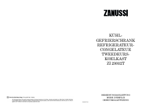 Handleiding Zanussi ZI2303/2T Koel-vries combinatie