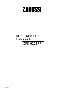 Manual Zanussi ZFK62/23RF Fridge-Freezer
