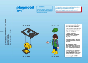 Manual Playmobil set 3271 Construction Construction worker