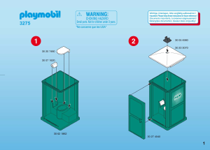 사용 설명서 Playmobil set 3275 Construction 화장실