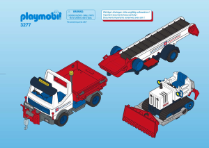 Bedienungsanleitung Playmobil set 3277 Construction Raupe Planierraupe