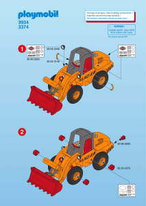 Mode d’emploi Playmobil set 3374 Construction Pelleteuse