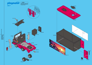 Mode d’emploi Playmobil set 3817 Construction Camion remorque et container