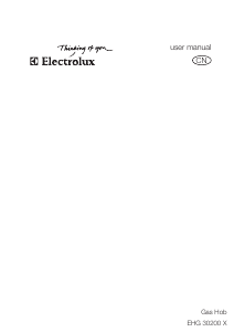 Manual Electrolux EHG30200X Hob