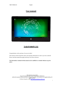 Handleiding Point of View TAB-P1006W-232 Tablet