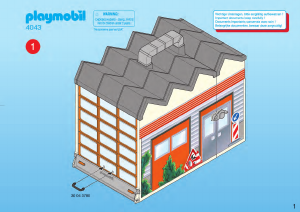 Manual de uso Playmobil set 4043 Construction Centro de construcción maletín