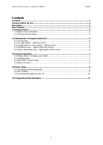Bruksanvisning Point of View ProTab 25 Tablet