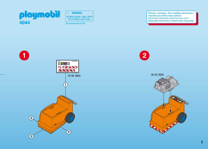 Manual Playmobil set 4044 Construction Asphalt cutter