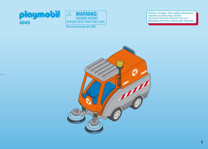 Mode d’emploi Playmobil set 4045 Construction Agent avec balayeuse aspiratrice