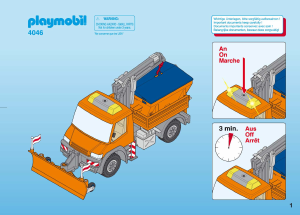 Mode d’emploi Playmobil set 4046 Construction Chauffeur avec camion chasse-neige
