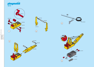 Bruksanvisning Playmobil set 4210 Construction Byggkran