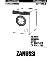 Käyttöohje Zanussi ZF 1242 JET Pesukone