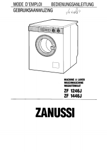 Bedienungsanleitung Zanussi ZF 1246 J Waschmaschine