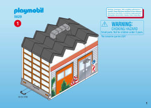 Mode d’emploi Playmobil set 5029 Construction Hangar avec balayeuse