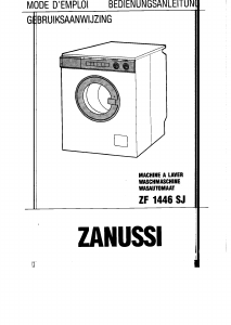 Bedienungsanleitung Zanussi ZF 1446 SJ Waschmaschine