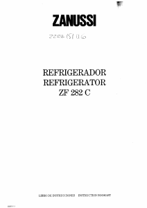 Manual Zanussi ZF282C Refrigerator