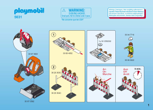 Manuale Playmobil set 5031 Construction Mini-scavatrice