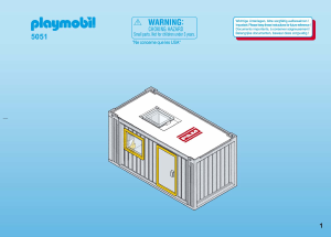 Bedienungsanleitung Playmobil set 5051 Construction Container