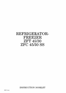 Manual Zanussi ZF45/30SS Fridge-Freezer