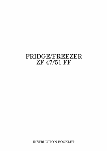 Manual Zanussi ZF47/56 Fridge-Freezer