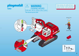 Manual de uso Playmobil set 5282 Construction Excavadora