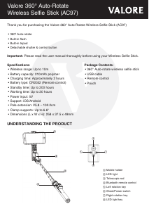 Manual Valore AC97 Selfie Stick