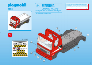 Käyttöohje Playmobil set 5283 Construction Kuorma-auto