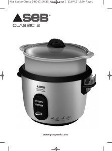 كتيب SEB RK100901 Classic 2 حلة طهي الأرز