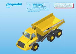 Bruksanvisning Playmobil set 5468 Construction Industri dump truck