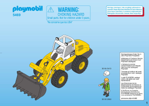 Manual de uso Playmobil set 5469 Construction Cargadora frontal
