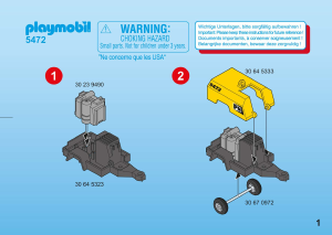 Manuale Playmobil set 5472 Construction Operaio con martello pneumatico