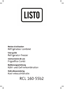 Manual Listo RCL 160-55b2 Fridge-Freezer