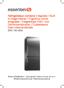 Manual Essentiel B ERC 150-60i3 Fridge-Freezer