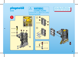 Manual de uso Playmobil set 6338 Construction Cinta transportadora con accesorios