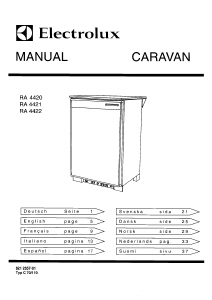 Handleiding Electrolux RA4420 Koelkast