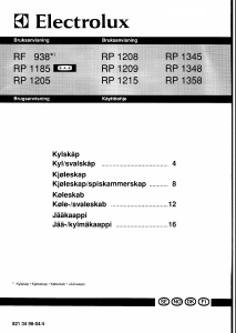 Bruksanvisning Electrolux RP1348G Kylskåp