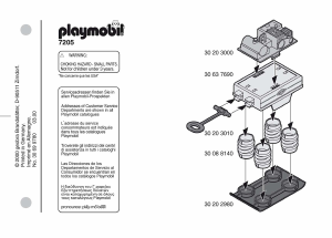 Manual de uso Playmobil set 7205 Construction Compactador de placa