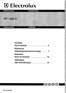 Bruksanvisning Electrolux RP1388A Kylskåp