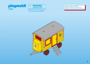 Bruksanvisning Playmobil set 7242 Construction Trailer