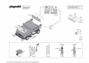 사용 설명서 Playmobil set 7325 Construction 트럭