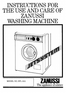 Bruksanvisning Zanussi ZFL 1011 Tvättmaskin