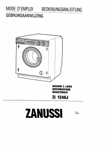 Bedienungsanleitung Zanussi ZI 1246 J Waschmaschine