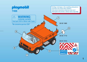 사용 설명서 Playmobil set 7466 Construction 트럭