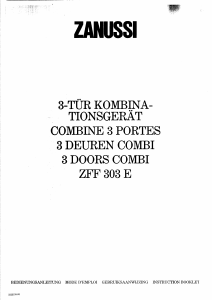 Bruksanvisning Zanussi ZFF303E Kyl-frys