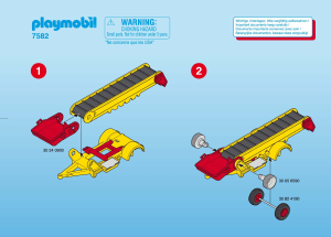 Bedienungsanleitung Playmobil set 7582 Construction Förderband