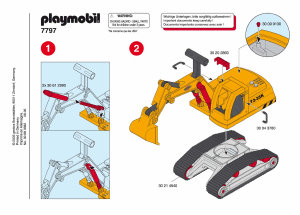 Manual Playmobil set 7797 Construction Bulldozer