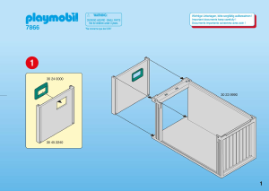 Bedienungsanleitung Playmobil set 7866 Construction Baucontainer