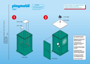 Manual Playmobil set 7867 Construction Portable bathroom